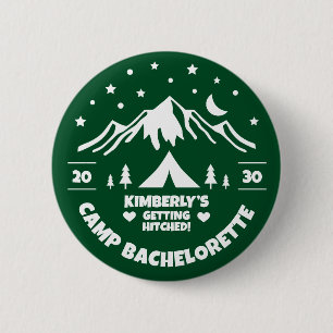 Grüne Junggesellinnen-Abschieds-Hochzeit Button