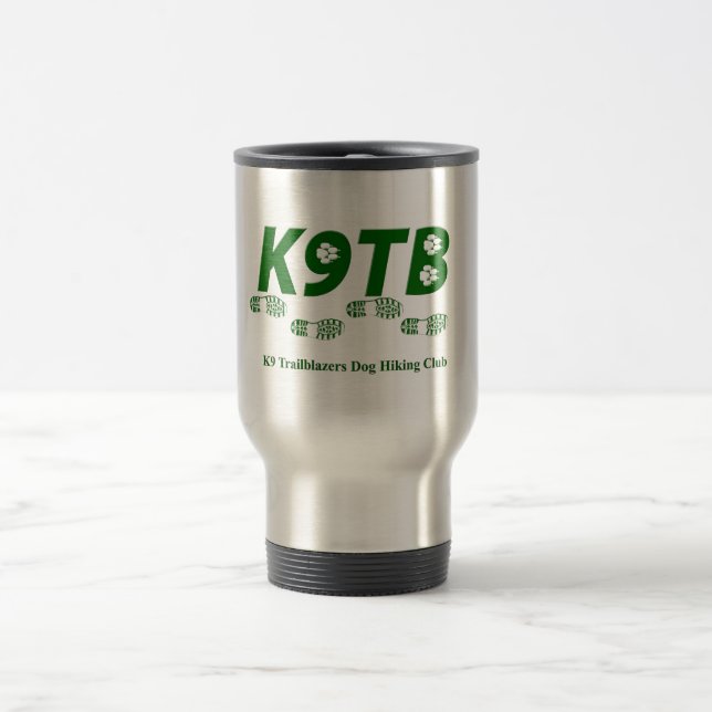 Grüne K9TB Logo-Reise-Tasse Reisebecher (Mittel)