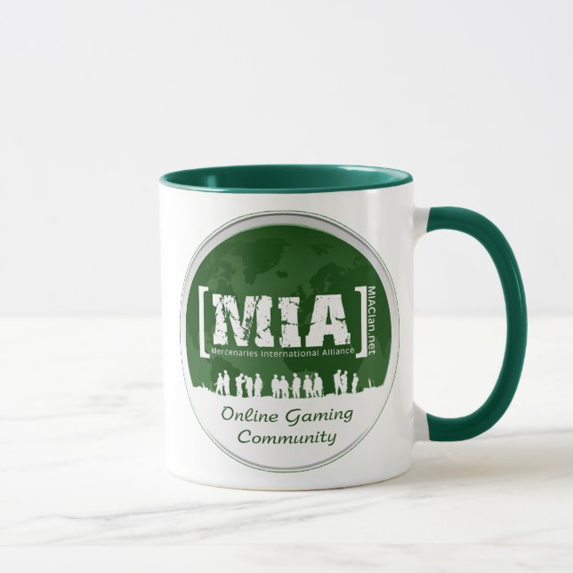 grüne Kaffee-Tasse MIAClan.net Tasse (Rechts)