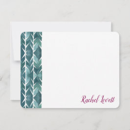 Grüne Kakteen Textur Flat Note Mitteilungskarte