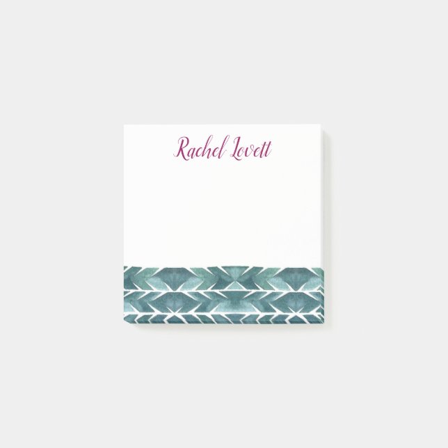 Grüne Kakteen Texture Post It Notes Post-it Klebezettel (Vorderseite)