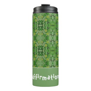 Grüne Kaktus Thermosbecher