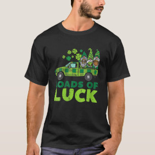 Grüne Karierte LKW Läden Gnome St Patricks T-Shirt