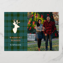 Grüne Karierte und Rose Goldene Idylle