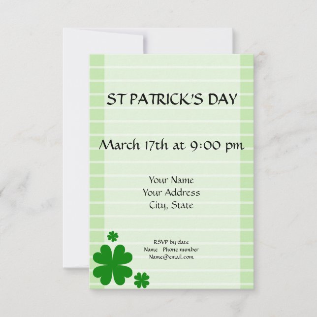 Grüne Karte mit Vers auf der Rückseite (Vorderseite)