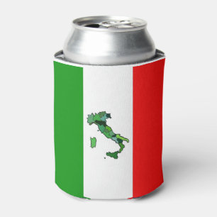 Grüne Karte von Italien und von italienischen Dosenkühler