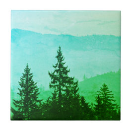 Grüne Kaskade Fliese