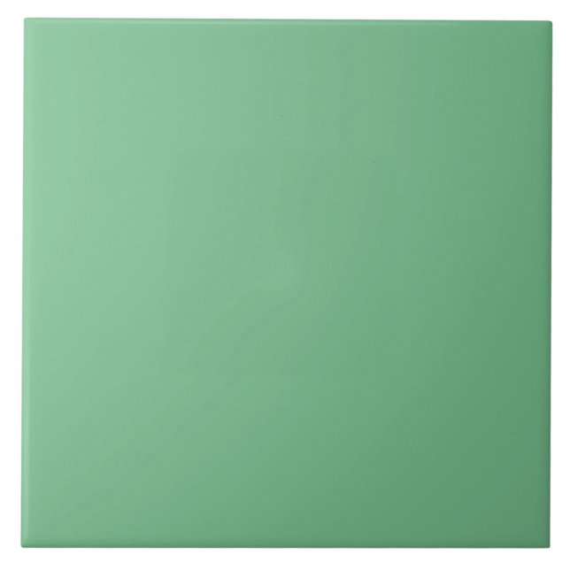 Grüne Keramik-Tile von Pastel Grass. Fliese (Vorderseite)
