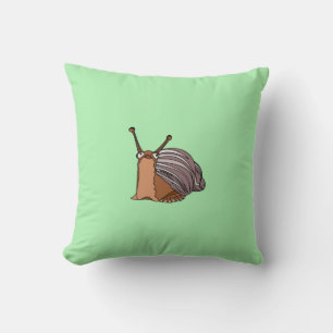 Grüne Kissen mit kleiner Schnecke individuell eins