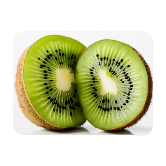 Grüne Kiwi Magnet (Horizontal)