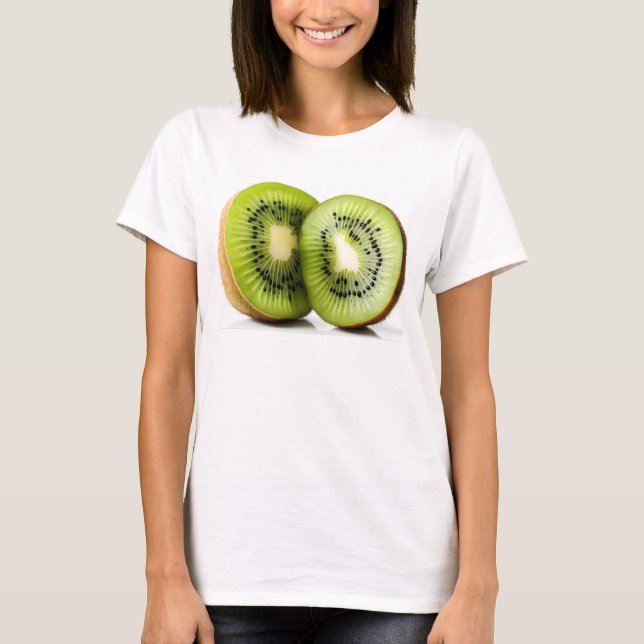 Grüne Kiwi T-Shirt (Vorderseite)