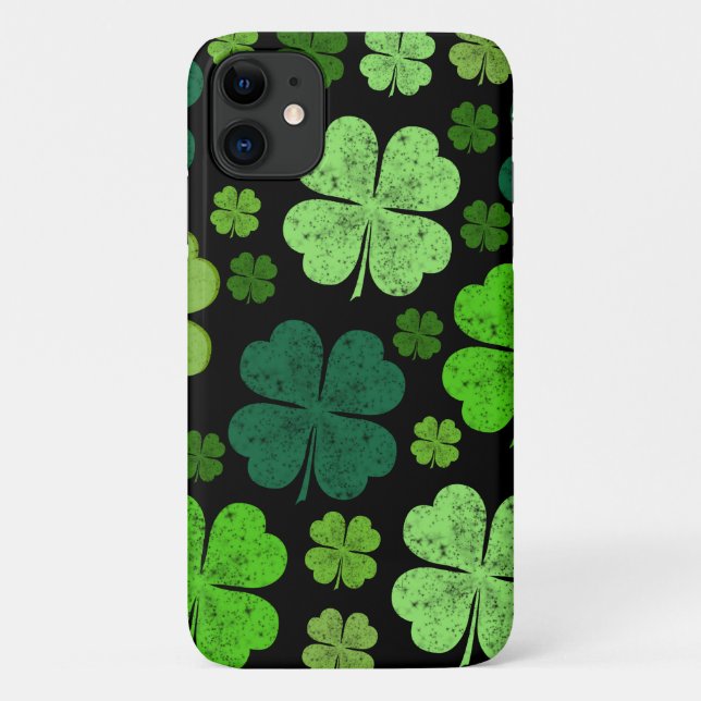 Grüne Klee, Glücksklamotten, St. Patrick's Day Case-Mate iPhone Hülle (Rückseite)