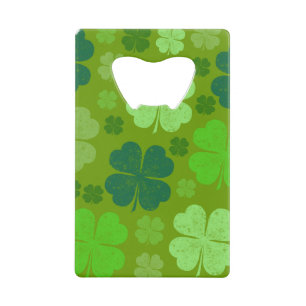 Grüne Klee, Glücksklamotten, St. Patrick's Day Geldbeutel Flaschenöffner