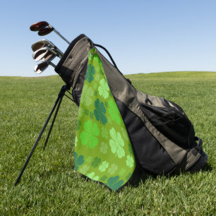 Grüne Klee, Glücksklamotten, St. Patrick's Day Golfhandtuch