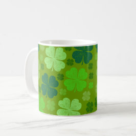 Grüne Klee, Glücksklamotten, St. Patrick's Day Kaffeetasse