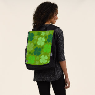 Grüne Klee, Glücksklamotten, St. Patrick's Day Rucksack