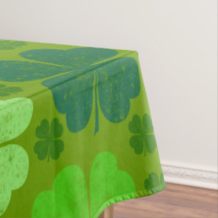 Grüne Klee, Glücksklamotten, St. Patrick's Day Tischdecke