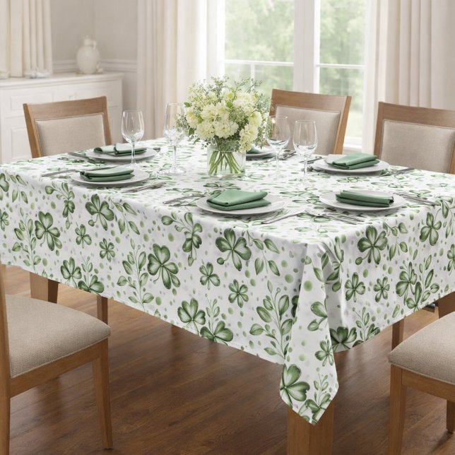 Grüne Kleeblatt-Mustertischdecke Tischdecke (Von Creator hochgeladen)