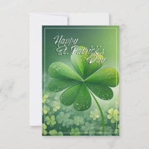Grüne Kleeblätter Happy St. Patrick's Day (7) c