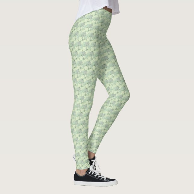 Grüne Kleeblätter Leggings (Rechts)