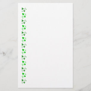 Grüne Kleeblätter Musterböden Briefpapier