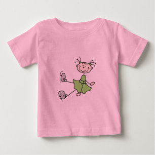 Grüne Kleid Figur Eisläufer T-Shirts und Geschenke