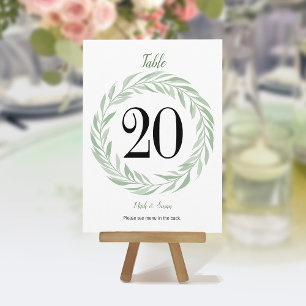 Grüne Kleider Hochzeitskarte & Menü Programm