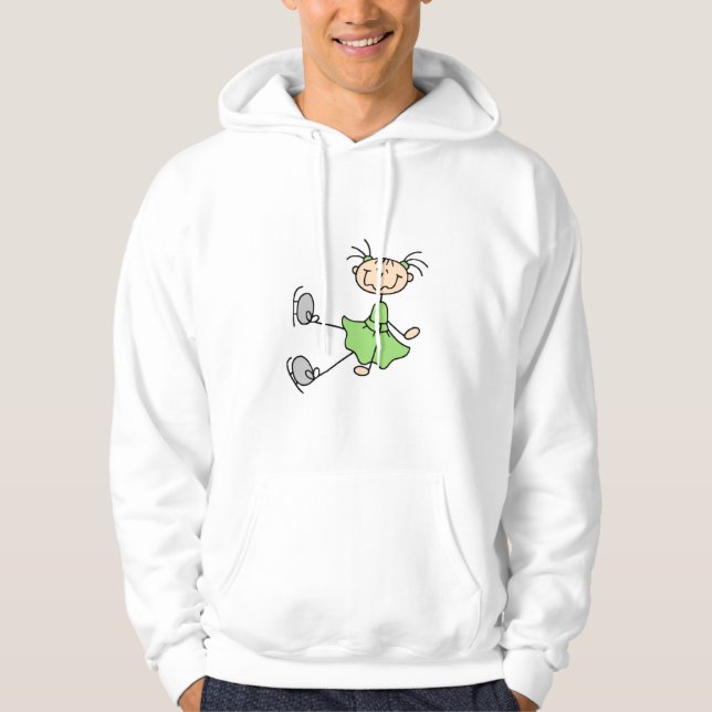 Grüne Kleiderzahl Skater-T-Shirts und Geschenke Hoodie (Vorderseite)