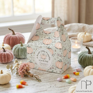 Grüne kleine Kürbis-Baby-Shower-Geschenkboxen Geschenkschachtel