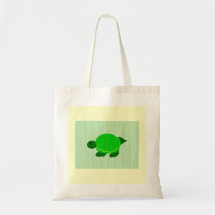 Grüne kleine Schildkröte Tragetasche