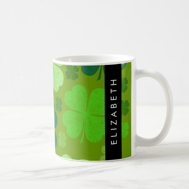 Grüne Knöchel, glückliche Knöpfe, Ihr Name Kaffeetasse (Rechts)