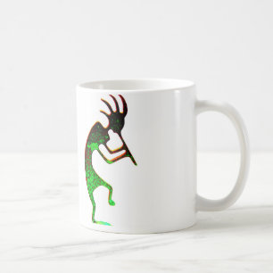 grüne Kokopelli-Tasse Kaffeetasse