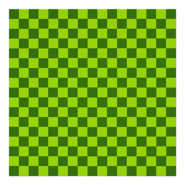 Grüne Kombination Classic Checkerboard von STaylor Fotodruck (Vorne)