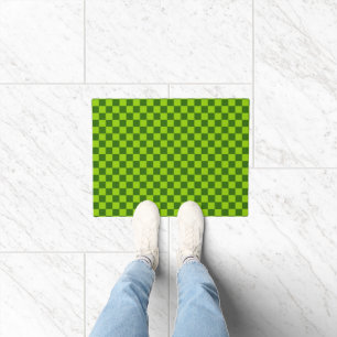 Grüne Kombination Classic Checkerboard von STaylor Fußmatte
