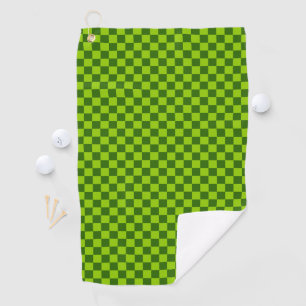 Grüne Kombination Classic Checkerboard von STaylor Golfhandtuch