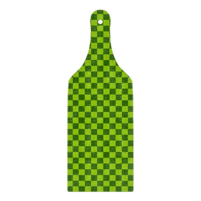 Grüne Kombination Classic Checkerboard von STaylor Schneidebrett (Vorderseite)