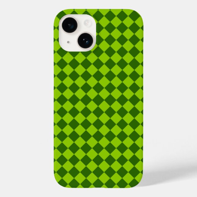 Grüne Kombination Diamantmuster von STaylor Case-Mate iPhone Hülle (Rückseite)