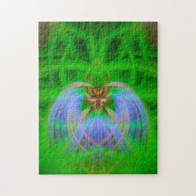 Grüne Komplexität Puzzle (Vertikal)