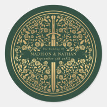 Grüne Königliche Mittelalterliche Hochzeit