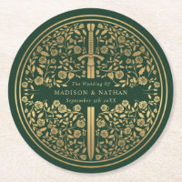 Grüne Königliche Mittelalterliche Hochzeit