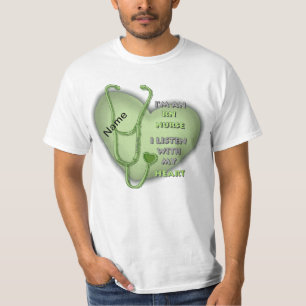 Grüne Krankenschwester T-Shirt