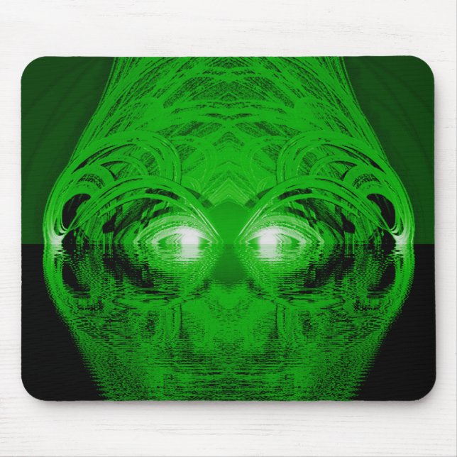 Grüne Kreatur des Sees Mousepad (Vorne)
