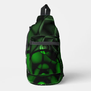 Grüne Kreise Crossbody Bag