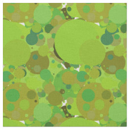 Grüne Kreise Polka Punkte Geometrisches Muster Stoff