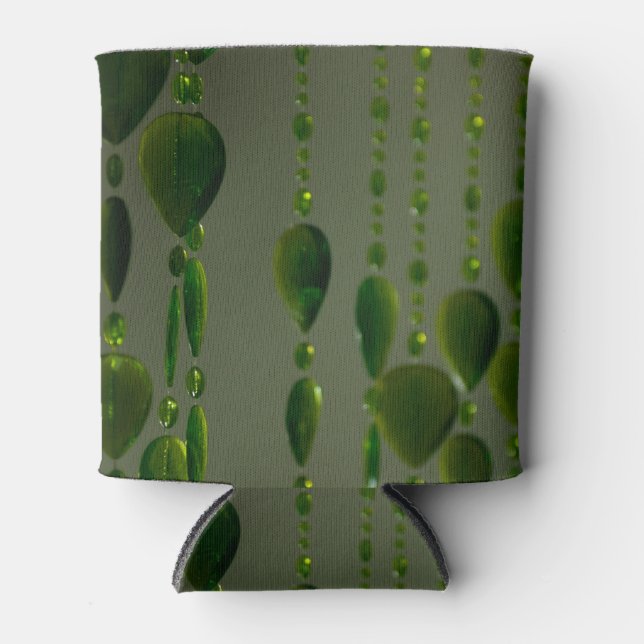 Grüne Kristalle auf einer Dose kühler Dosenkühler (Vorderseite)