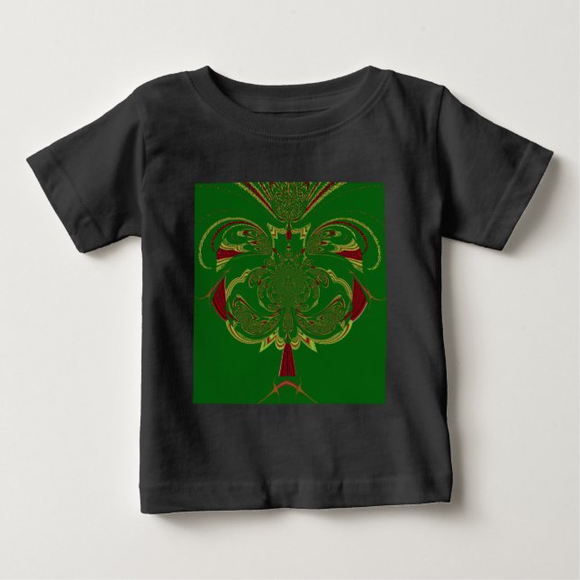Grüne Krone Baby T-shirt (Vorderseite)