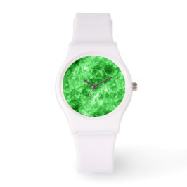 Grüne Krummlinge Armbanduhr