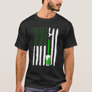 Grüne Kunsthandwerk Bierbrauerei - Bier Drink Patr T-Shirt