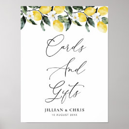 Grüne Landschaft Lemon Blumenkarten & Geschenke -  Poster