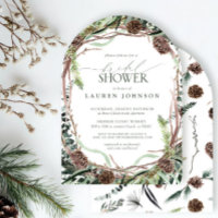 Grüne Landschaft Pinecone Brautparty